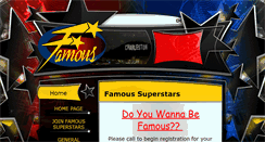 Desktop Screenshot of famoussuperstars.com