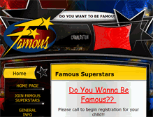 Tablet Screenshot of famoussuperstars.com